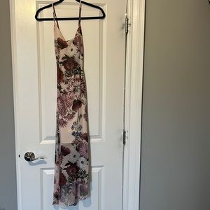 Keepsake asymmetrical floral dress. Size XS